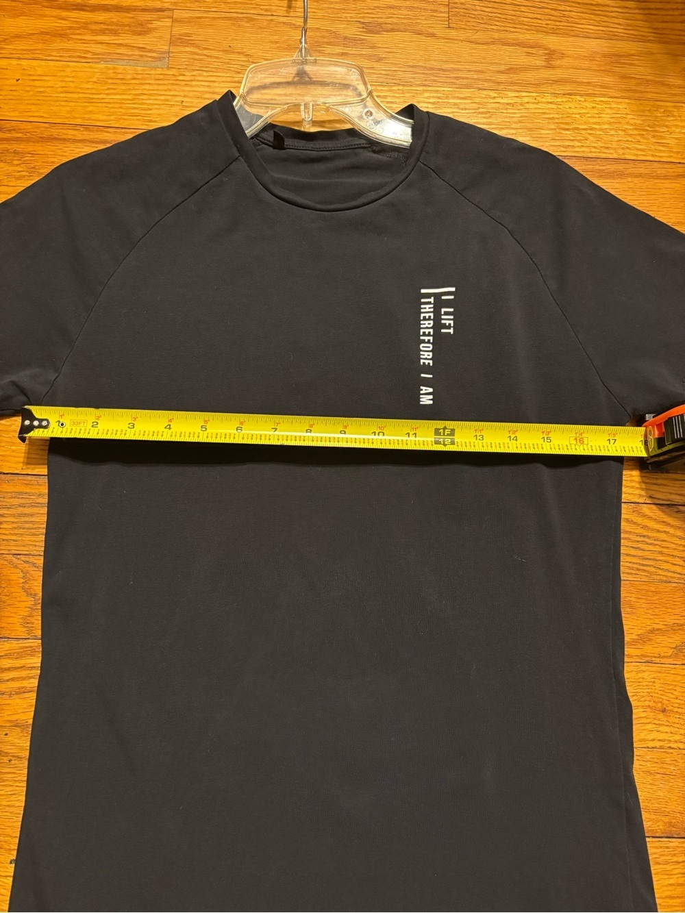 Gymshark Black Short Sleeve Tee with White Chest Text - Picture 5 of 7